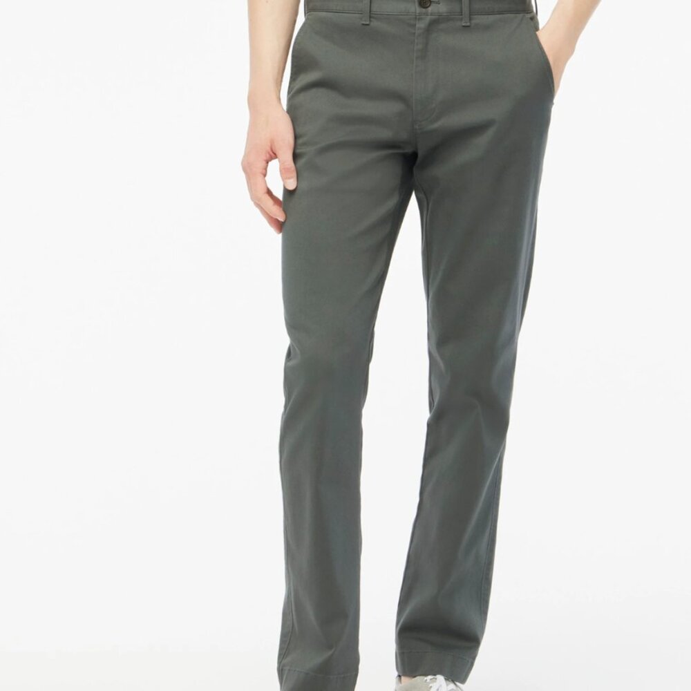 NWT J. Crew Gray Chinos Classic Cotton-Blend